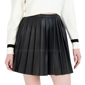 Jupes en cuir pour femmes de qualité supérieure, couleur et taille personnalisées, en stock, étiquette privée. - Product Image 3