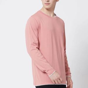 Camisetas de Manga Larga Color Rosa para Hombre de Alta Calidad, Cómodas y Transpirables, Precio al por Mayor con Diseño de Letras - Product Image 5