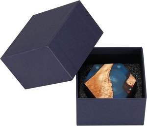 Luxury epoxy and wood <b>ring</b> box Cute resin <b>engagement</b> <b>ring</b> <b>holder</b> Compact personalized <b>ring</b> case for gift By HAND MADE CRAFT - Product Image 1