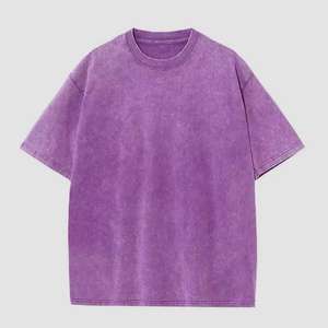 T-shirts surdimensionnés personnalisés à prix avantageux, effet délavé à l'acide et effet soleil, vêtements pour hommes, t-shirt confortable surdimensionné pour hommes - Product Image 2