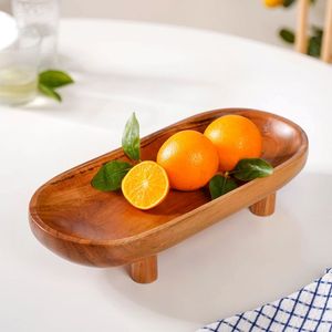 Handmade Wooden Serving Tray Crafted From Natural Wood <b>For</b> Restaurant Hotel Buffet And Elegant <b>Table</b> Service - Product Image 6