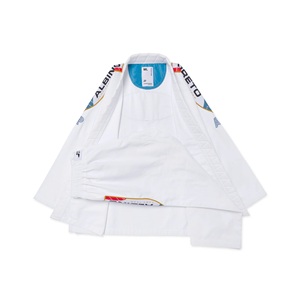 Dernier modèle de kimono de compétition blanc MPR pour le Jiu-jitsu brésilien, 380 GSM, tissage perlé, coton, uniforme d'arts martiaux - Product Image 1