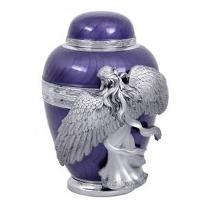 Urne funéraire en aluminium angulaire pour cendres humaines, vente en gros, urne funéraire métallique pour cendres d'adultes (hommes et femmes) - Product Image 1