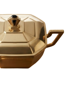Recipientes para salsa metálicos chapados en oro, salsas para asar, para cocina, hoteles y restaurantes, para servir carne y salsas - Product Image 5