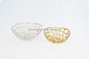 Bol en aluminium fait à la main de vente chaude bol de service à la mode pour la maison et les fêtes de mariage utilisation d'ustensiles de cuisine - Product Image 4