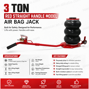Gato neumático de triple bolsa al por mayor, 3 toneladas, elevación rápida, almohadilla ampliada, ruedas giratorias para reparación automotriz - Product Image 5