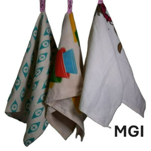 Serviette de cuisine 100% coton biologique, écologique, séchage rapide, toile avec motif floral personnalisé, impression de logo, élégante, douce, recyclable - Product Image 2