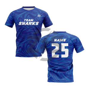 Camiseta Deportiva Personalizada del Equipo de Tiburones, Sublimada, Verde, Unisex, Transpirable, de Poliéster, Uniforme Deportivo para Adultos, Servicio OEM, Zersia International - Product Image 4