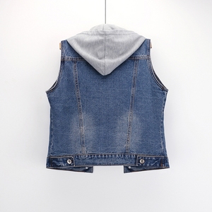 Flame Retardant Denim Work Vest – Safety Reinforced Sleeveless <b>Jacket</b> for Industrial Use - Product Image 5