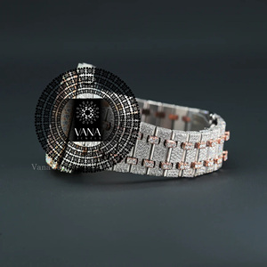 นาฬิกาข้อมือผู้ชาย VANA JEWELS รุ่นหรูหรา ประดับเพชรเต็มเรือน ตัวเรือนสแตนเลสสตีลสองสีโรสโกลด์ สายแบบอะนาล็อก ควอตซ์ - Product Image 3
