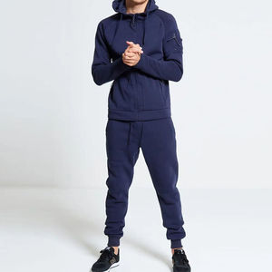 Conjunto Deportivo de Dos Piezas para Hombre, Sudadera con Capucha de Forro Polar Térmico Transpirable para Gimnasio, Fitness, Entrenamiento, Chándal para Correr - Product Image 4
