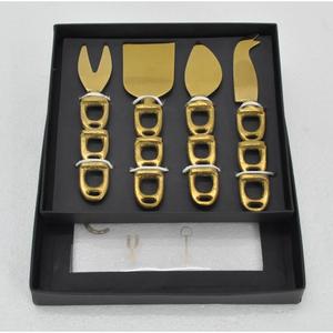 Ensemble de service à fromage de luxe de qualité alimentaire, coffret cadeau de luxe, couverts dorés de qualité supérieure pour boulangerie, café, accessoires de table - Product Image 5