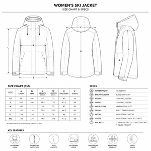 Fabricant de vestes de ski imperméables haut de gamme, vestes de snowboard personnalisées, vêtements de sport d'hiver coupe-vent, vente en gros d'usine - Product Image 6