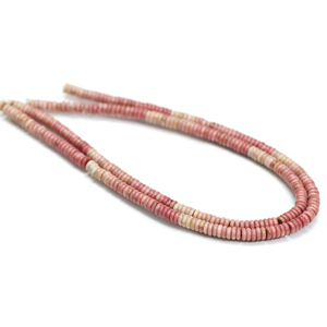 Cuentas redondas planas de rodonita natural con tonalidades |   Cuentas de Piedras Preciosas Rosadas Lisas al por Mayor |   Cadena de 15 pulgadas |   Suministros para la Fabricación de Joyería - Product Image 4