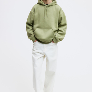 Nouveaux arrivages : sweats à capuche amples pour hommes, couleur unie, en stock, sweat à capuche oversize unisexe, personnalisable avec logo, streetwear, sweats à capuche en coton. - Product Image 6