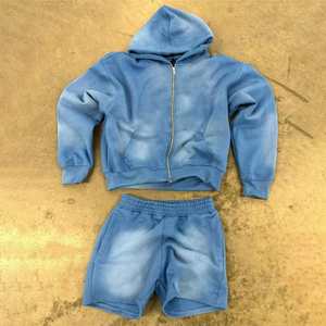 Nouveauté : Ensemble décontracté homme sweat à capuche et short, taille personnalisée, fabriqué au Pakistan, service OEM, ensemble sweat à capuche et short sur mesure - Product Image 1