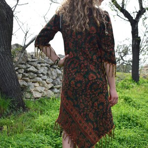 Robe bohème à franges pour femmes, style ethnique, confortable, tenue bohème pour femmes, prix de gros - Product Image 3