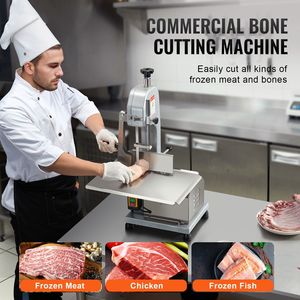 Sega a Nastro Elettrica Commerciale 650W in Acciaio Inox, Nuovo Banco da Lavoro 31,5 x 46 cm, Taglio Massimo 11 cm, Sega da Banco per Carne - Product Image 2