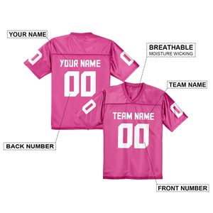 Custom Unisex <b>Football</b> Jersey American Team Name Moisture Wicking 100% Polyester Crew Neck Sleeveless Front Logo Quick Dry - Product Image 3