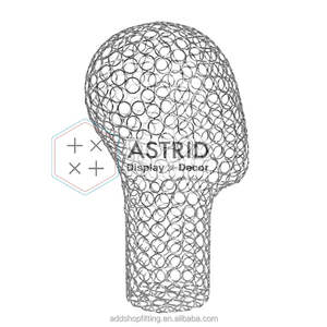 Soporte de exhibición de sombrero de acero ecológico independiente con acabado mate negro para tienda de ropa - Product Image 3