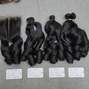 Cheveux humains vietnamiens vierges, bouclés rebondissants et très brillants, de donneur unique, lisses comme des baguettes, best-seller, vente en gros - Product Image 4