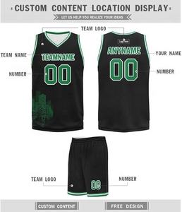 Maillots de basket-ball unisexes personnalisés en gros, haute qualité, 100% polyester respirant, vêtements de sport, uniformes d'équipe, y compris le maillot - Product Image 6