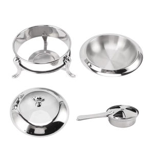 Luxury Design Chafing Dish Silver Plated Stainless Steel Highly Polished Catering Buffet Food Warmer Steel Chafing Dish For Sale - Product Image 3