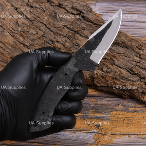 Kit de fabrication de couteau de chasse à lame droite en acier au carbone 1095 forgé à la main de haute qualité, pour bricolage extérieur OEM - Product Image 2