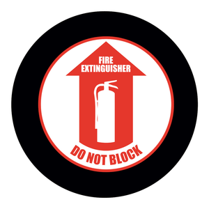 Señal de Seguridad Plegable de PVC Brady GOBO - Extintor de Incendios, No Bloquear, Señal Reflectante Impresa con UV para Lugares de Trabajo - Product Image 3