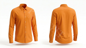 Chemise habillée à manches longues avec logo personnalisé, chemise formelle boutonnée, coupe ajustée, chemise de travail de bureau décontractée pour les affaires - Product Image 4