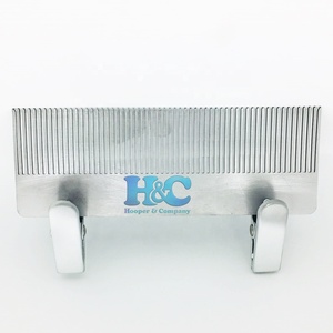 HOOPER COMPANY New Arrivals Black Comb Strong Hold Hair <b>Hanger</b> Wig <b>Stand</b> Durable Mini Stainless Steel Custom Logo Hair Extension - Product Image 2