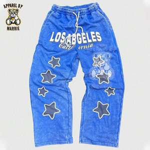 Conjunto de Sudadera con Capucha Holgada y Pantalones Jogger de Chándal para Hombre, de Alta Calidad, con Lavado Ácido, Estampado Personalizado y Ajuste Holgado - Product Image 4