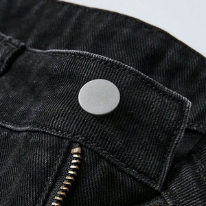 Pantalones Cortos de Mezclilla OEM de Alta Calidad, Resistentes, Ligeros, con Logotipo Personalizado, Adorno de Diamantes de Imitación, Dobladillo sin Rematar, Tallas Grandes, Transpirables y de Secado Rápido para Hombre - Product Image 6