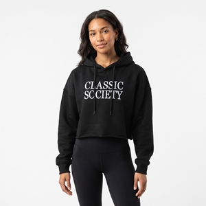 Sudadera con Capucha Corta Personalizada de Primera Calidad, Sudadera con Capucha Corta Oversize de Estilo Urbano, Sudadera con Capucha Corta de Felpa Francesa Personalizada - Product Image 2