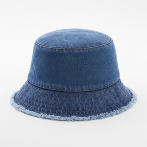 Sombrero de cubo unisex personalizado de algodón, sombrero de cubo estilo streetwear, sombrero de cubo de mezclilla de algodón, sombrero de cubo para exteriores, sombrero de mezclilla vintage para unisex - Product Image 1