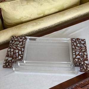 Plateau décoratif artisanal pour chocolats et en-cas, design élégant, acrylique, passe au lave-vaisselle, cadeau pour le Ramadan et l'Aïd - Product Image 4