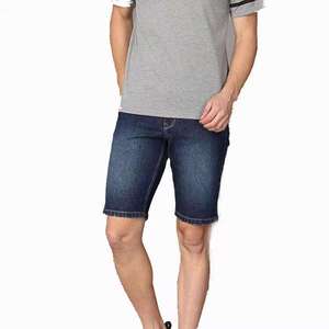 Wholesale Customized <b>Men</b> Zipper Fly Loose Fit 100%Cotton Denim Pants Baggy Jorts Skate <b>Jeans</b> Shorts - Product Image 4