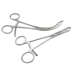 Professional Straight Curved Bone Ankle Holding Forceps Stainless Steel Orthopedic Surgery <b>Instruments</b> Manual Tool - Product Image 6