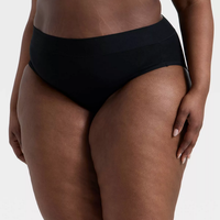 Großhandel Übergröße Damen Low-Rise Bodyshaper Bauchkontrolle Tanga Atmungsaktive Gestrickte Umweltfreundliche Nahtlose Po-Lifting-Höschen