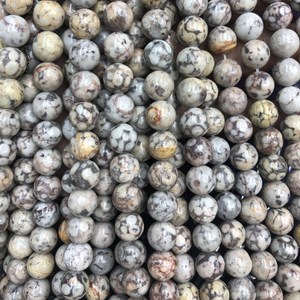 Cuentas de piedra de jaspe, cuentas de piedras preciosas naturales de 6mm, 8mm, 10mm, 15 hilos para hacer joyas, manualidades DIY - Product Image 3