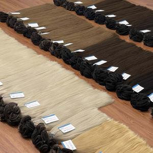 Venta de fábrica, paquete de cabello crudo, extensiones de cabello de trama atadas a mano recta humana vietnamita, sin desprendimiento, sin enredos listos para enviar - Product Image 4