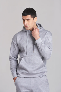 <b>Men</b>’s Cotton Fleece Tracksuit Set – <b>Pullover</b> Hoodie & Slim Fit Jogger Pants Sportswear - Product Image 3