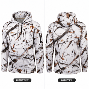 Sudadera con Capucha Unisex para Caza, de Forro Polar Grueso, Resistente al Ácido, con Camuflaje para Nieve, para Invierno, con Cordón Ajustable - Product Image 4