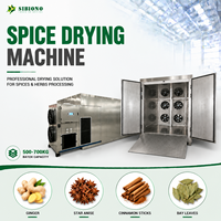 Équipement de séchage d'épices à grande échelle (2000-2500 kg) pour la feuille de laurier, le gingembre, le curcuma, la feuille de moringa - Traitement alimentaire commercial