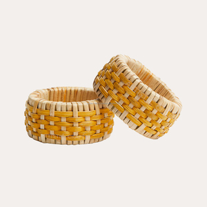 Porte-serviettes en rotin de bambou écologique pour la maison, la cuisine et les dîners. - Product Image 1
