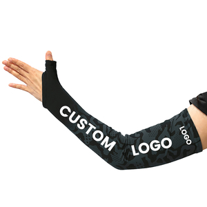 Manchons de cyclisme unisexes personnalisables en polyester et élasthanne avec impression par sublimation, protection anti-UV, pour sports de plein air et protection solaire pour adultes - Product Image 2