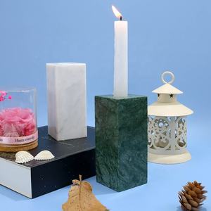 Candelero cónico de mármol blanco, candelabro decorativo de mármol sólido, decoración de iluminación para el hogar y la decoración del centro de mesa de boda - Product Image 3