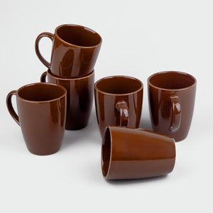 Eco-Friendly Porcelain Modern Luxury <b>Coffee</b> <b>Mug</b> 300ml Single Piece for Hot Beverages Office Use & Gifts Brown - Product Image 5