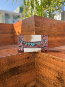 กระเป๋าคลัทช์หนังถือมือสีสันสดใสสำหรับผู้หญิงกระเป๋าเงินหนังสไตล์ตะวันตกใหม่ - Product Image 3