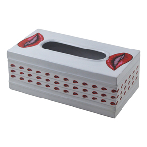 กล่องใส่กระดาษเช็ดปากรูปหัวใจสีรุ้งสำหรับงานเลี้ยงธีม LGBT อุปกรณ์ตกแต่งโต๊ะอาหาร - Product Image 3